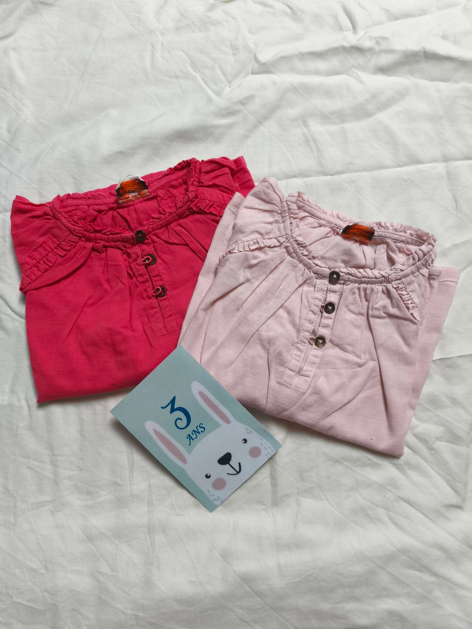 Lot de 2 blouses légères fille (3 ans)